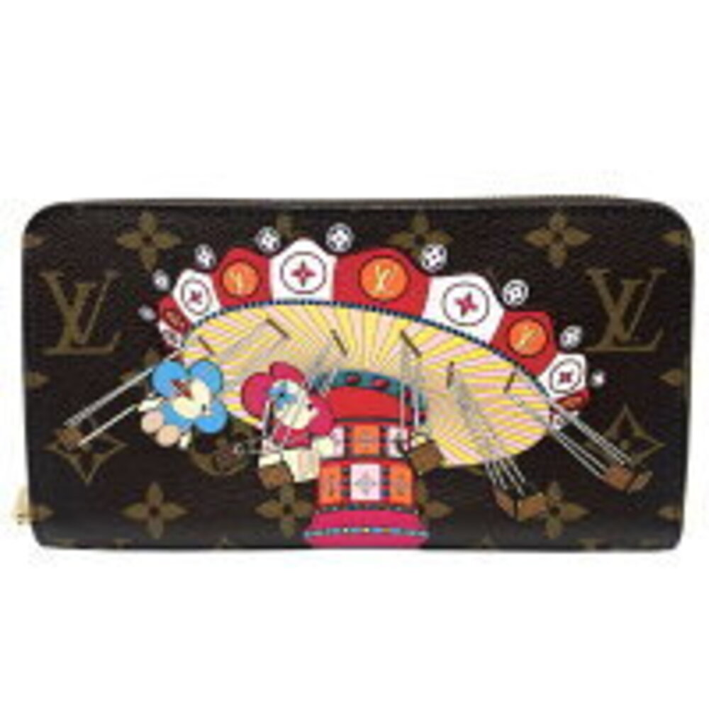 Louis Vuitton Vivienne Zippy Wallet Holiday LV Round Zipper Brown